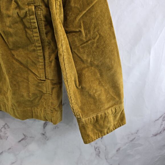 Chubbies Jacket Mens Medium Brown Corduroy Shirt Jacket Dont Even Chai Collared - Picture 4 of 12